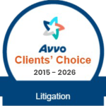 Avvo Clients Choice Badge for 2015-2026 for Litigation
